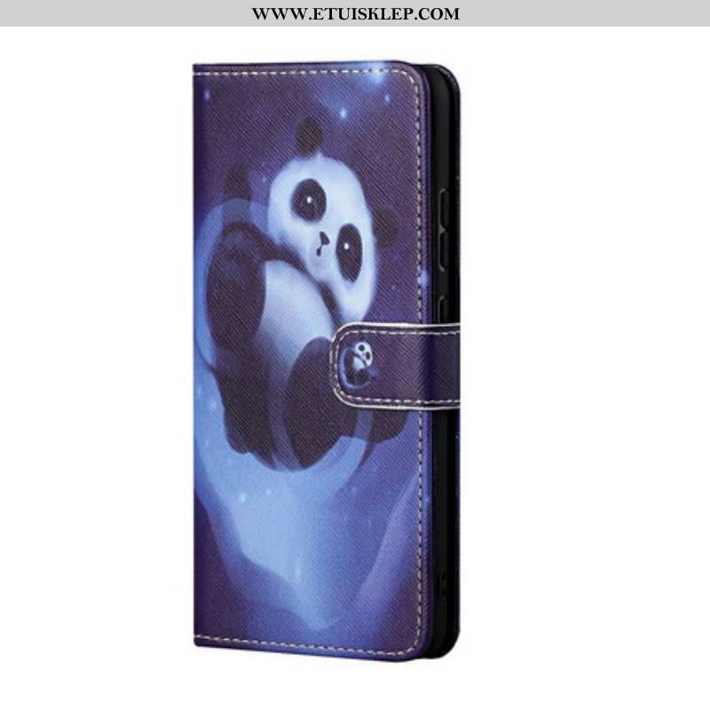 Etui Na Telefon Pokrowce do Poco M3 Pro 5G z Łańcuch Panda Space Ze Smyczą